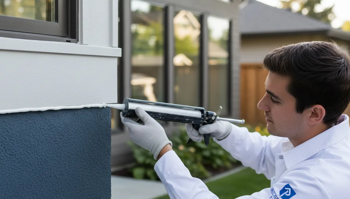 Professional caulking and sealing on home exterior in Concord, MA for lasting weather protection