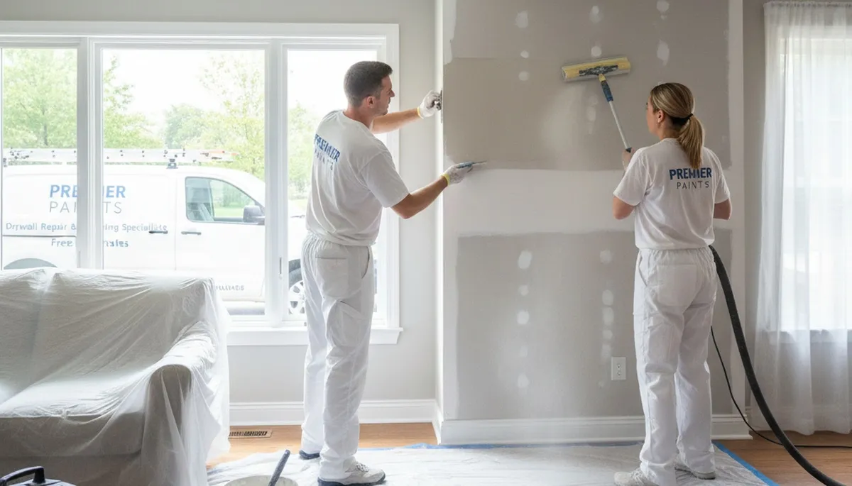 Professional drywall repair and wall restoration in Concord, MA by expert house painters