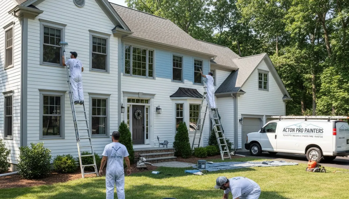 Professional house painters in Concord MA providing expert exterior and interior painting services
