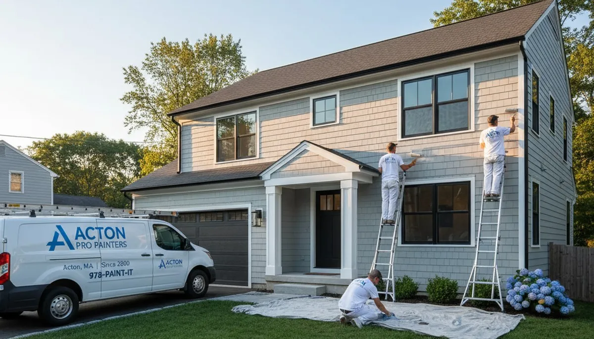 Professional house painters in Concord MA providing expert home exterior painting services
