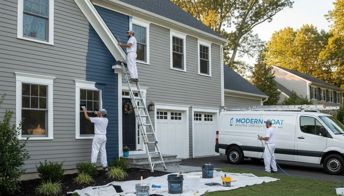 House painters in Concord, MA providing professional interior and exterior painting services