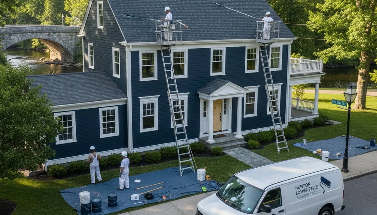 Professional house painters providing exterior home painting services in Concord, MA