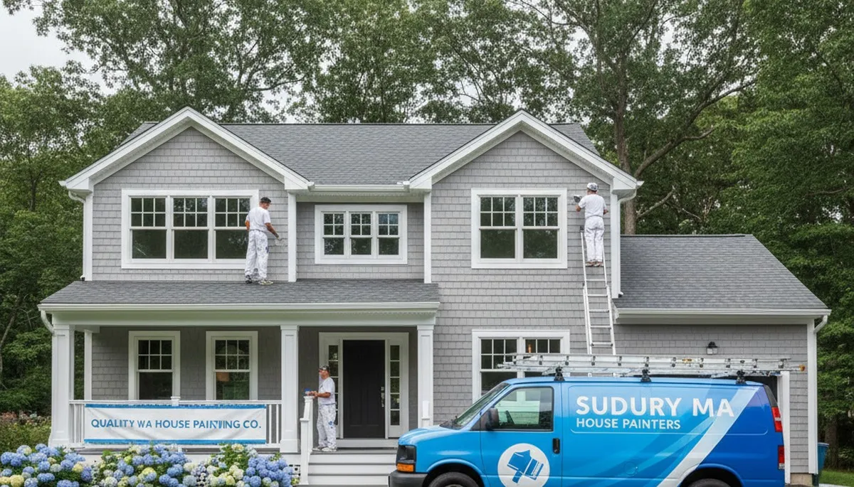 Professional house painting service in Concord MA by local exterior and interior painters